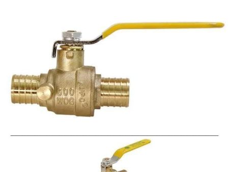 1  PEX x PEX Full Port Ball Valve with Drain F1807 600 WOG (Lead Free) For Sale