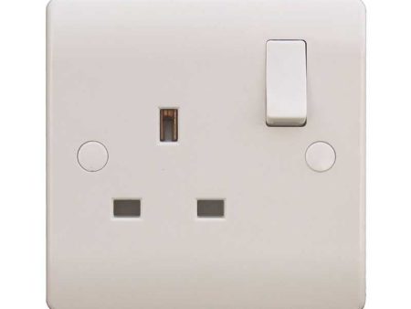 1 Gang 13A White Switched Socket on Sale