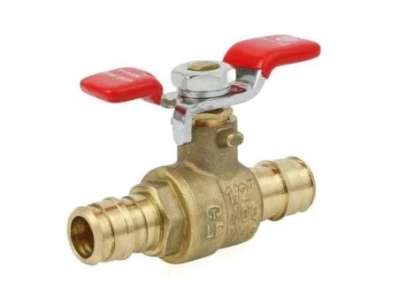 1  Expansion PEX Brass Ball Valve With T-Handle F1960 (Lead Free) Discount