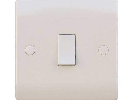 1 Gang Double Pole White Wall Switch 20A For Cheap