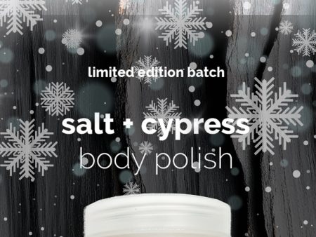 lujo bar Salt Cypress Body Polish | 100% Natural, Phthalates Free, Cruelty Free Online Hot Sale