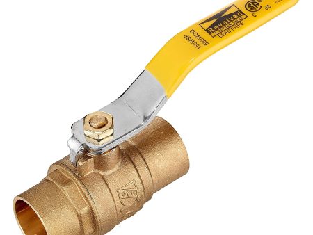 1 2  Full Port Brass Sweat Ball Valve – Lead-Free SWT x  SWT, C x C – 600 PSI WOG Fashion