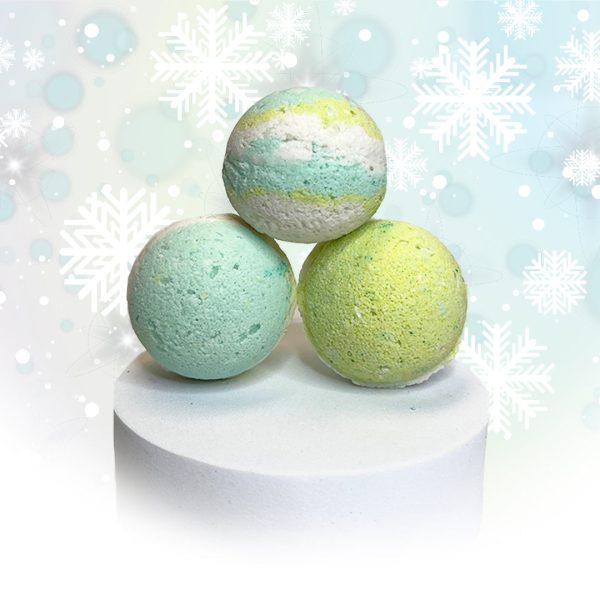 lujo bar Cane + Mint Mini Bath Bombs | 3 pack | Phthalates Free, Vegan Friendly Hot on Sale