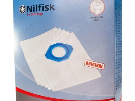 Nilfisk Genuine GM80 Vacuum Cleaner Bags 5 Pack For Cheap