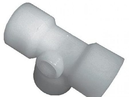 Nylon Tee with 1 4  Gauge Port - FPT x FPT - 1 2  (50 Cs) For Cheap