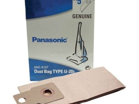 Panasonic U20E Genuine 5 Pack Vacuum Cleaner Dust Bags AMC-B1EP For Cheap