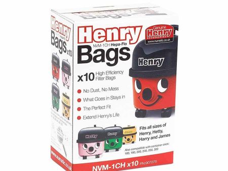 Genuine Numatic Henry Bags 10 Pack Discount