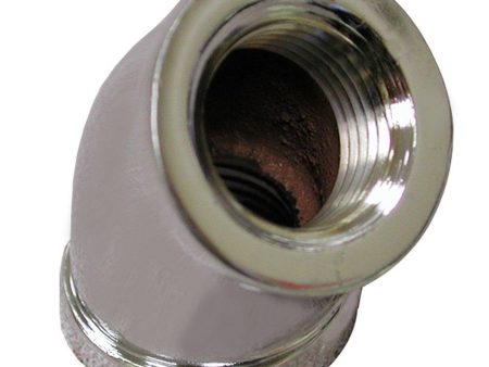 1 2   Chrome Plated Bronze 45 Degree Elbow For Discount