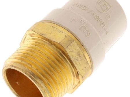 1  CPVC x Male Brass Adapter (Lead Free) Supply