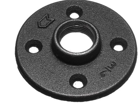 1  Black Floor Flange For Pipe Furniture - Premium For Discount