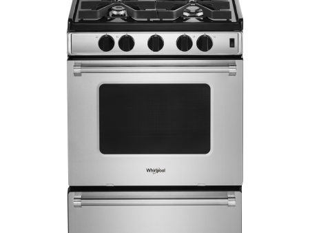 Whirlpool Cuisinière amovible à gaz de 24 po WFG500M4HS on Sale