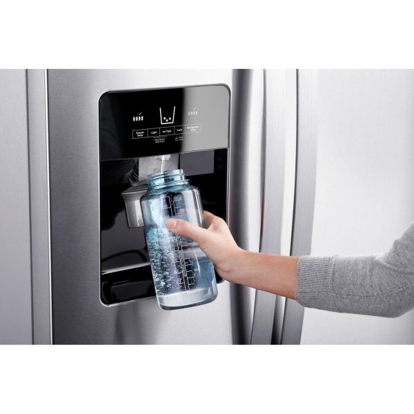 Whirlpool Réfrigérateur côte-à-côte de 36 po, 24,5 pi cu amovible avec distributeur externe de glaçons et d eau avec filtration d eau  EveryDrop™ WRS335SDHM Online now